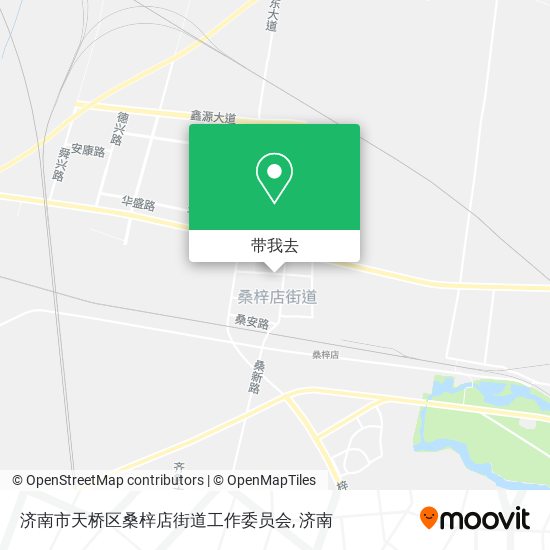 济南市天桥区桑梓店街道工作委员会地图