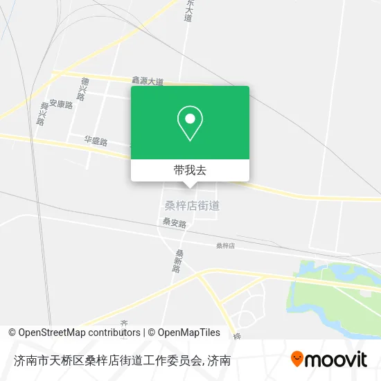 济南市天桥区桑梓店街道工作委员会地图