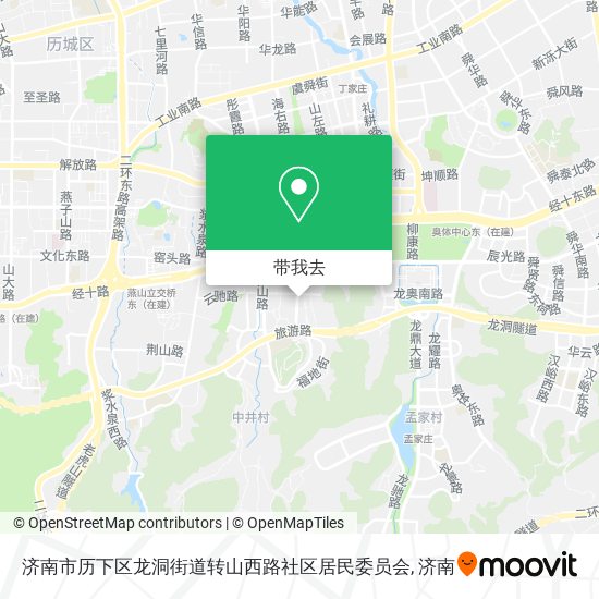 济南市历下区龙洞街道转山西路社区居民委员会地图