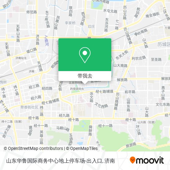 山东华鲁国际商务中心地上停车场-出入口地图