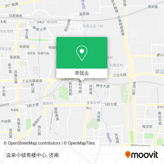 温泉小镇售楼中心地图