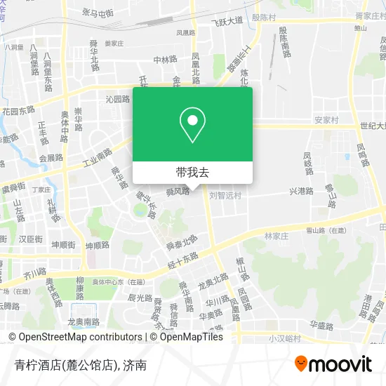 青柠酒店(麓公馆店)地图