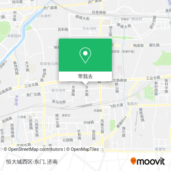 恒大城西区-东门地图