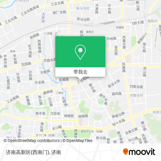 济南高新区(西南门)地图