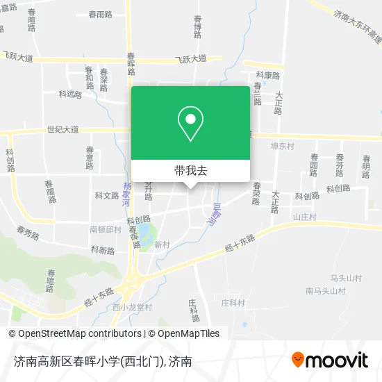 济南高新区春晖小学(西北门)地图