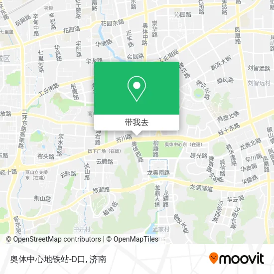 奥体中心地铁站-D口地图