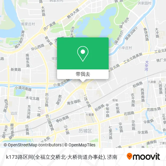 k173路区间(全福立交桥北-大桥街道办事处)地图
