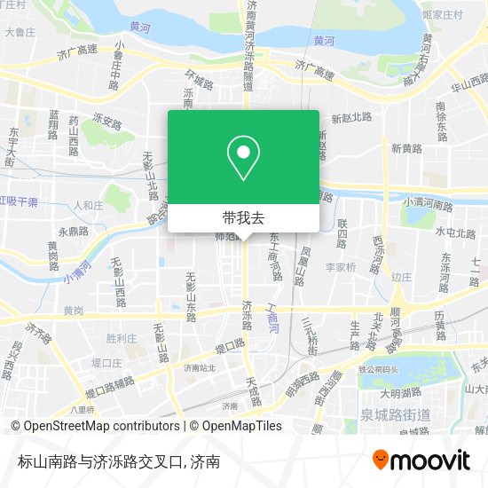标山南路与济泺路交叉口地图