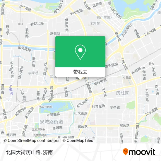 北园大街历山路地图