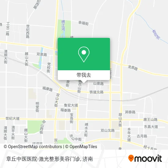章丘中医医院-激光整形美容门诊地图