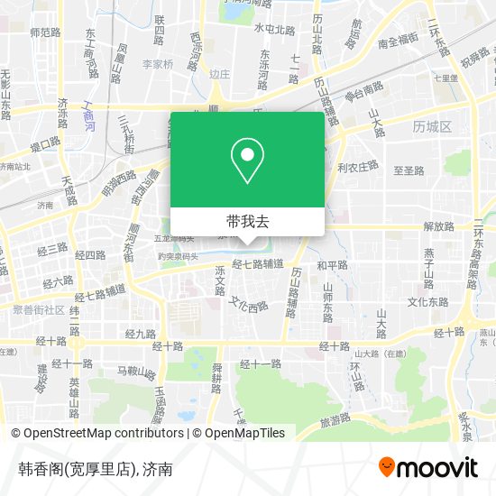 韩香阁(宽厚里店)地图