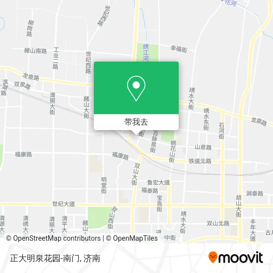 正大明泉花园-南门地图