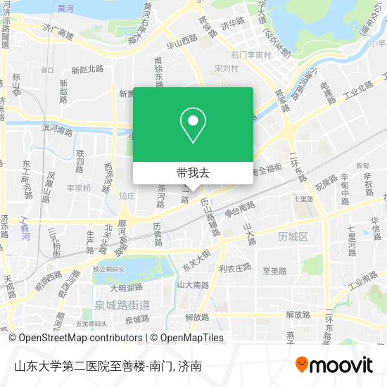 山东大学第二医院至善楼-南门地图