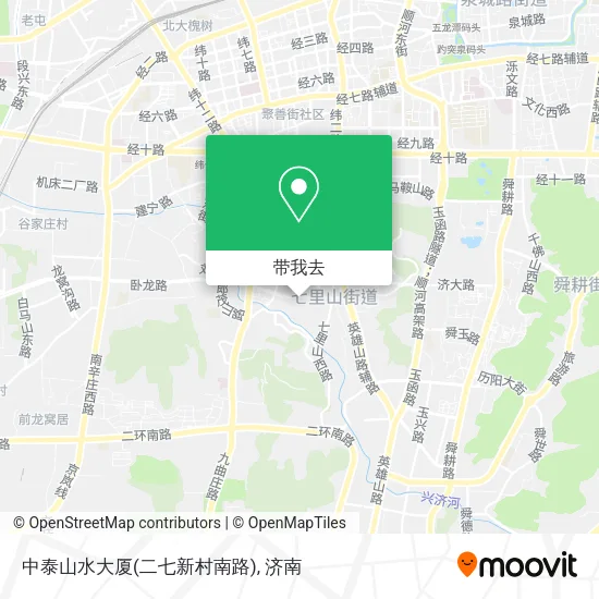 中泰山水大厦(二七新村南路)地图