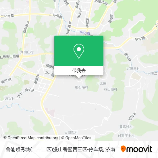 鲁能领秀城(二十二区)漫山香墅西三区-停车场地图