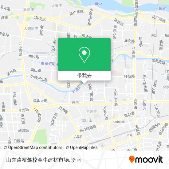 山东路桥驾校金牛建材市场地图