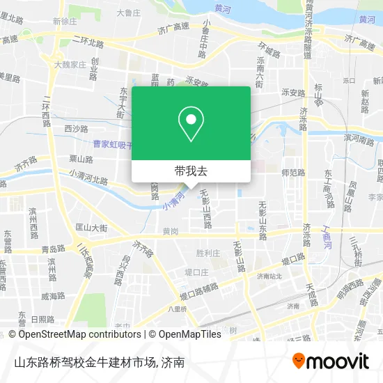 山东路桥驾校金牛建材市场地图