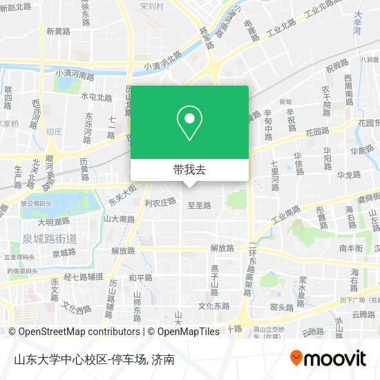 山东大学中心校区-停车场地图