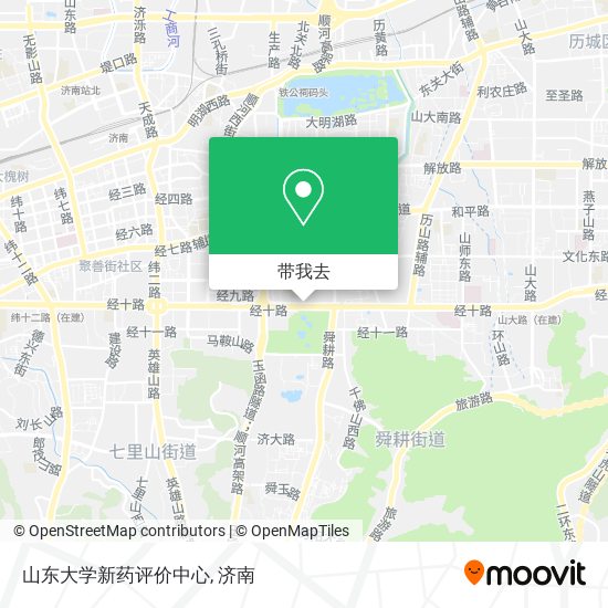 山东大学新药评价中心地图