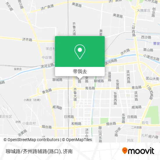 聊城路/齐州路辅路(路口)地图