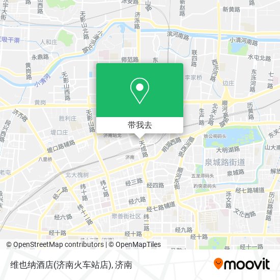 维也纳酒店(济南火车站店)地图