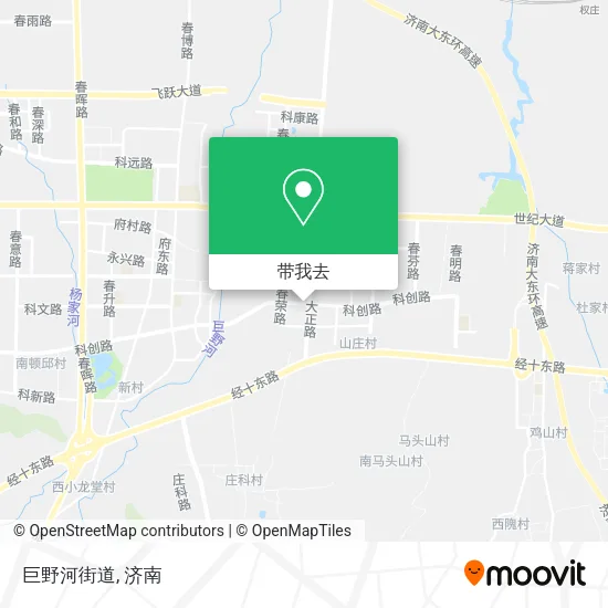 巨野河街道地图