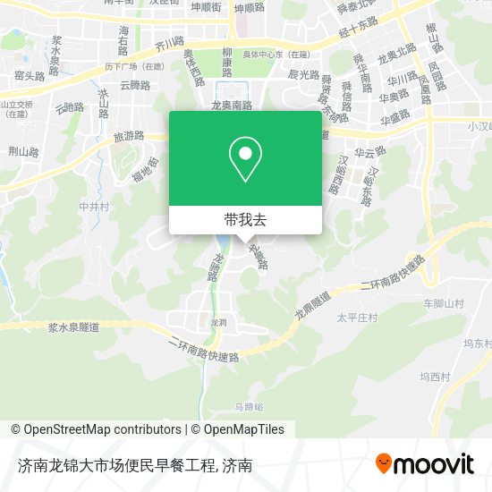 济南龙锦大市场便民早餐工程地图