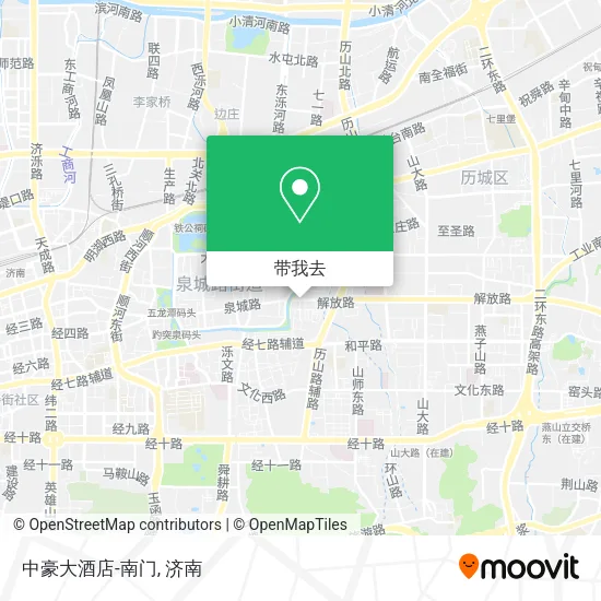 中豪大酒店-南门地图