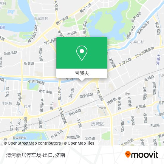 清河新居停车场-出口地图