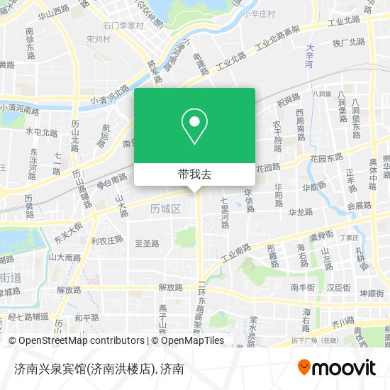 济南兴泉宾馆(济南洪楼店)地图