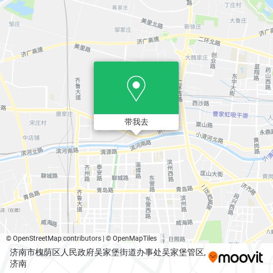 济南市槐荫区人民政府吴家堡街道办事处吴家堡管区地图