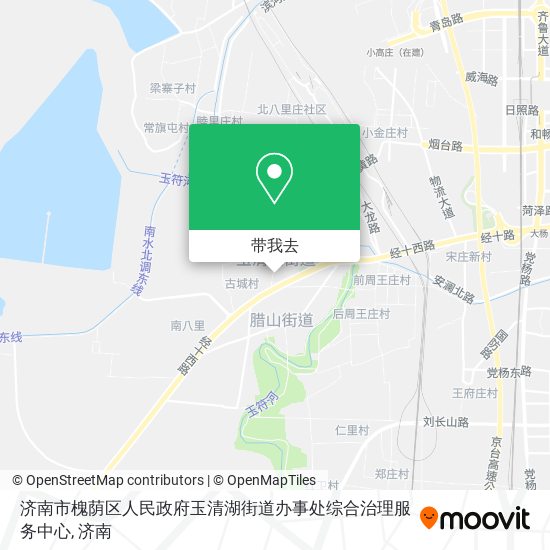 济南市槐荫区人民政府玉清湖街道办事处综合治理服务中心地图