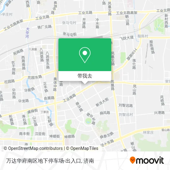 万达华府南区地下停车场-出入口地图