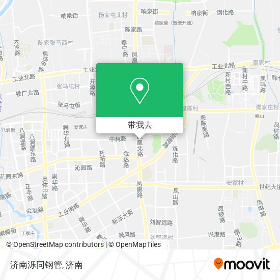 济南泺同钢管地图