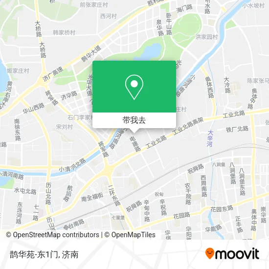 鹊华苑-东1门地图