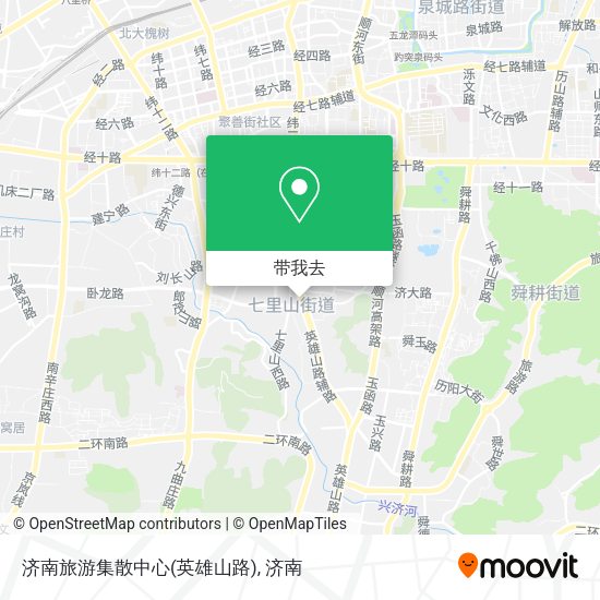 济南旅游集散中心(英雄山路)地图
