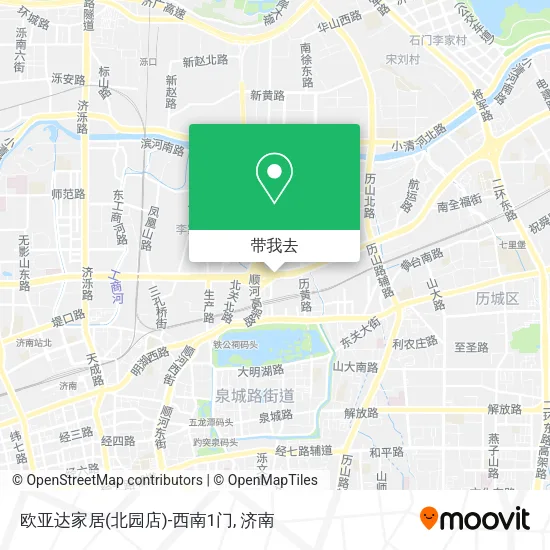 欧亚达家居(北园店)-西南1门地图
