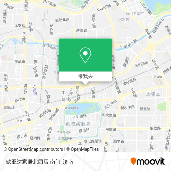 欧亚达家居北园店-南门地图