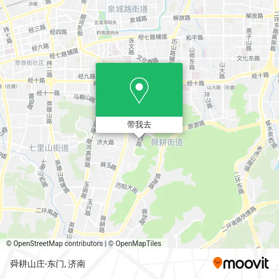 舜耕山庄-东门地图