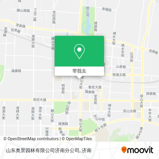 山东奥景园林有限公司济南分公司地图