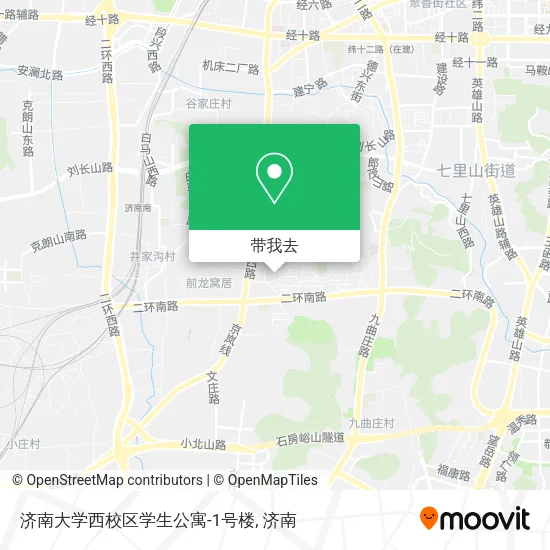 济南大学西校区学生公寓-1号楼地图