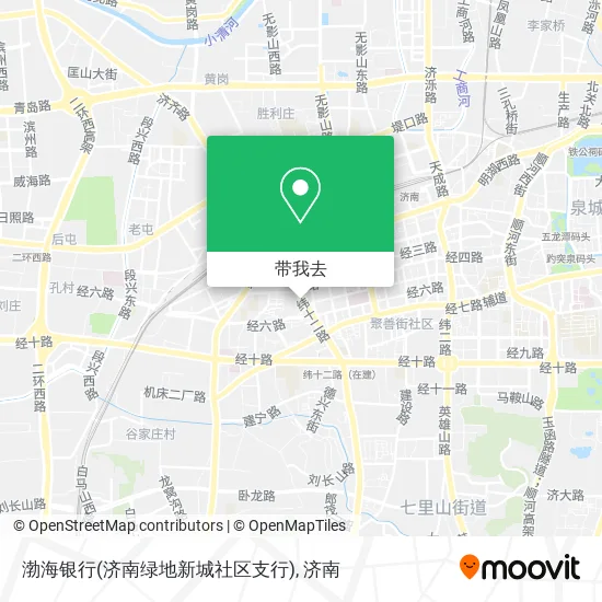 渤海银行(济南绿地新城社区支行)地图