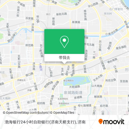 渤海银行24小时自助银行(济南天桥支行)地图