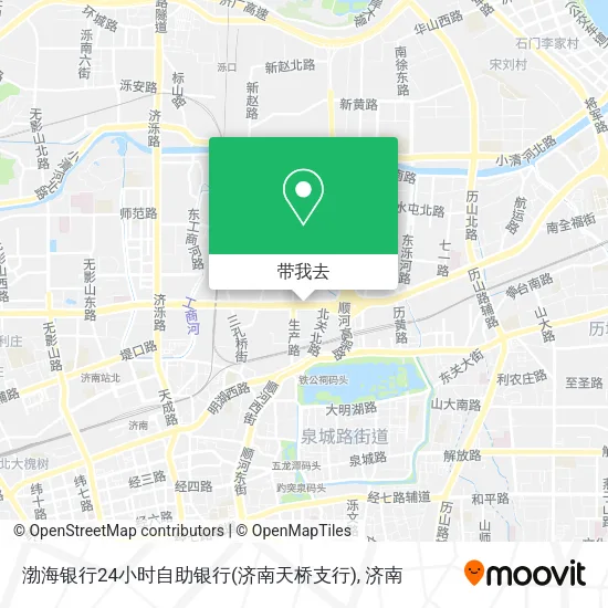 渤海银行24小时自助银行(济南天桥支行)地图