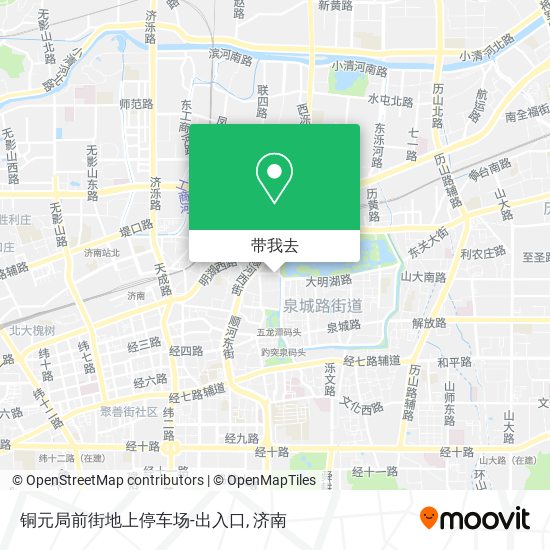 铜元局前街地上停车场-出入口地图