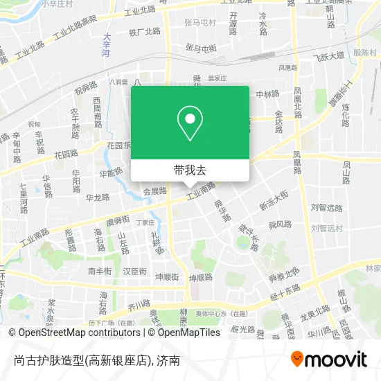 尚古护肤造型(高新银座店)地图