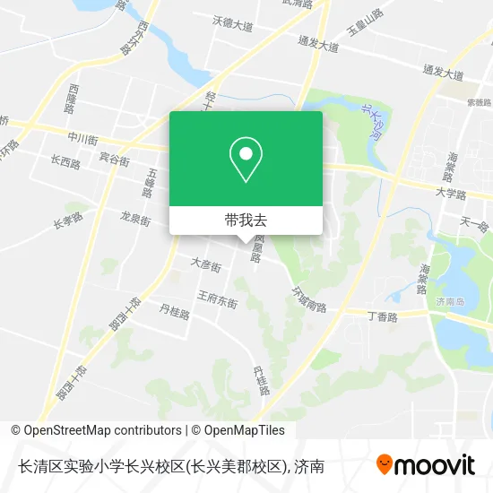长清区实验小学长兴校区(长兴美郡校区)地图