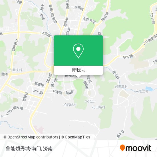 鲁能领秀城-南门地图
