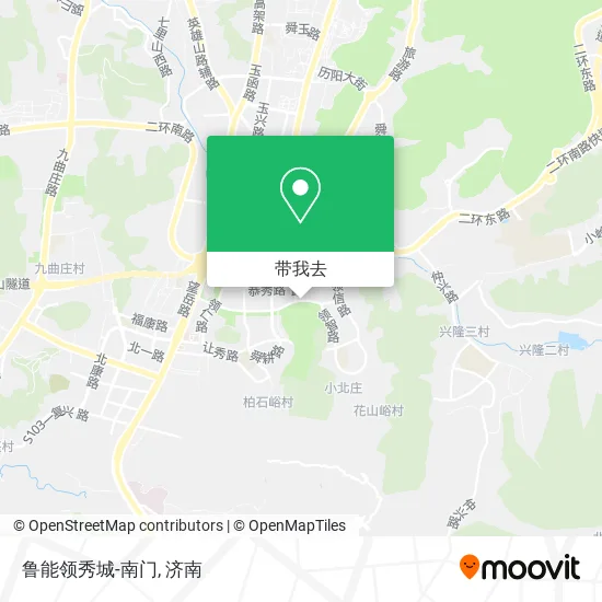 鲁能领秀城-南门地图