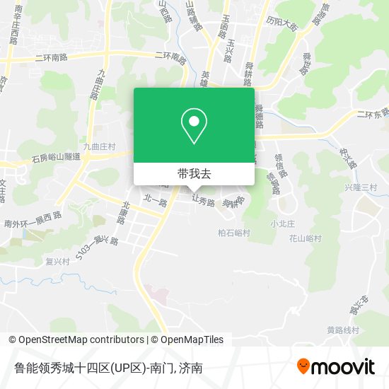 鲁能领秀城十四区(UP区)-南门地图